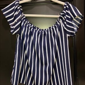 Stripped blouse from papaya clothing .